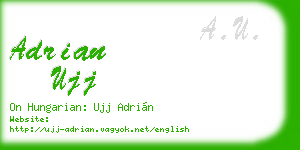 adrian ujj business card